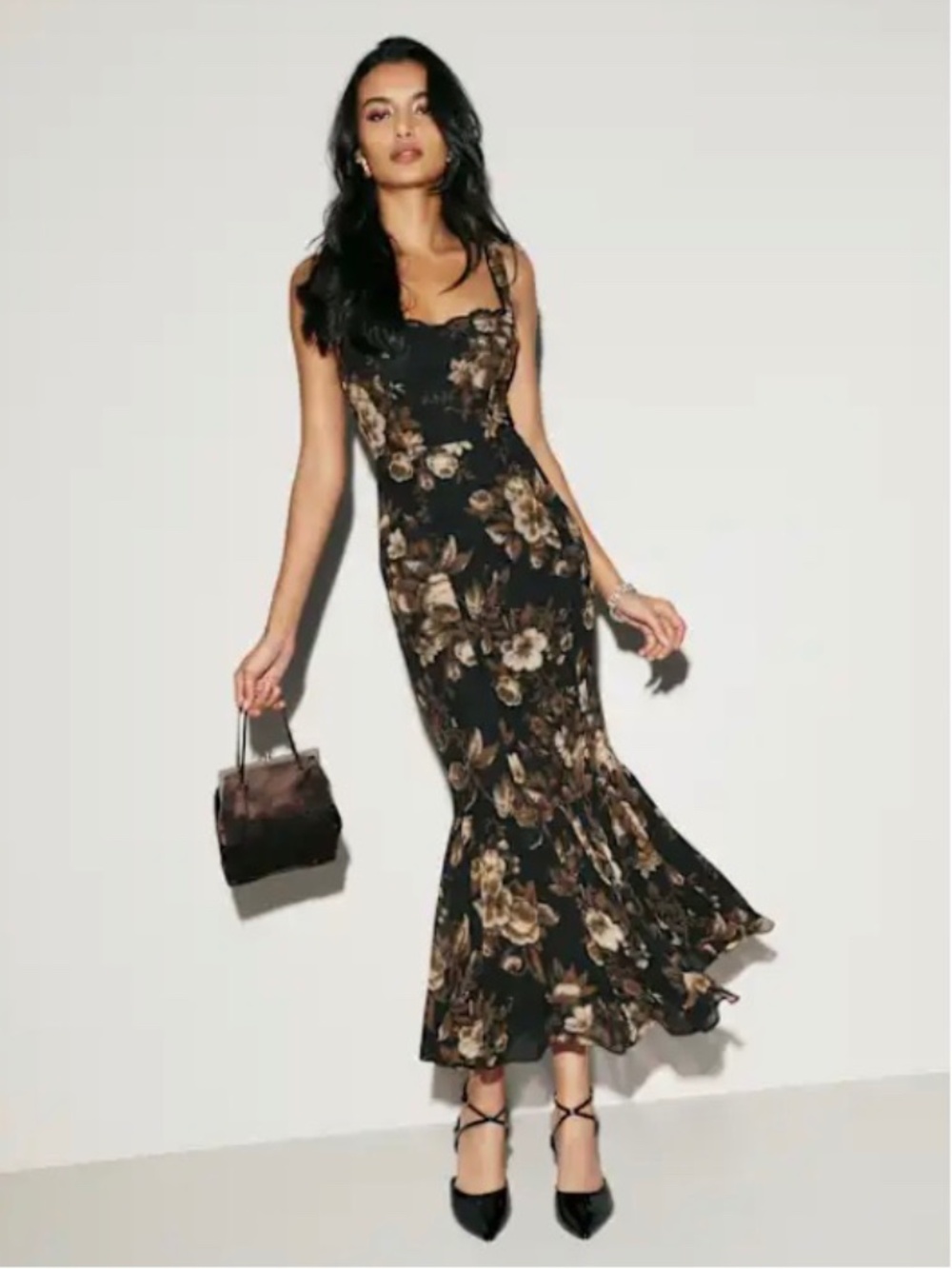 Reformation Irisa Dress Black - Size 4